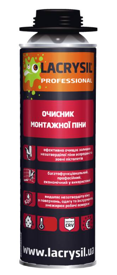 Очисник монтажної піни LACRYSIL 500 мл